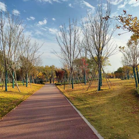 初冬畅游东明湖公园