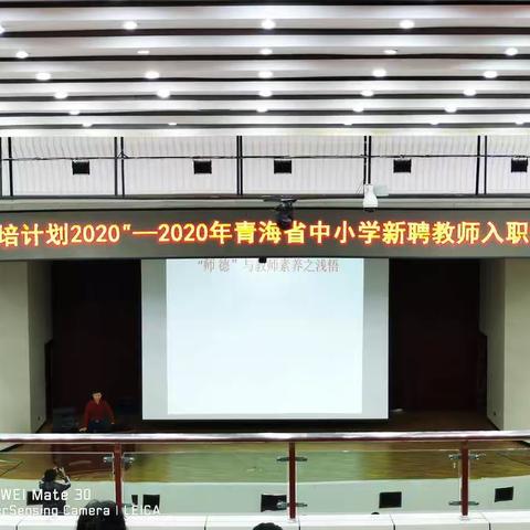 “国培计划2020”—青海省中小学新聘教师入职培训总结