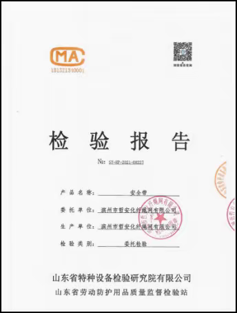 G104京岚线济南黄河公路大桥扩建工程HHDQ-3标段举行安全带性能试验