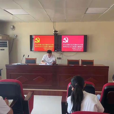 张潘镇卫生院党支部学习贯彻习近平新时代中国特色社会主义思想主题教育工作会议