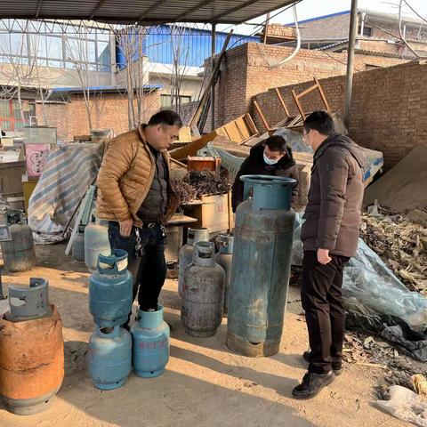 代王街道城建科对辖区燃气安全进行排查