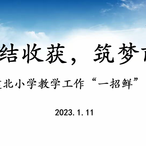 总结收获，筑梦前行——建北小学教学工作“一招鲜”交流活动