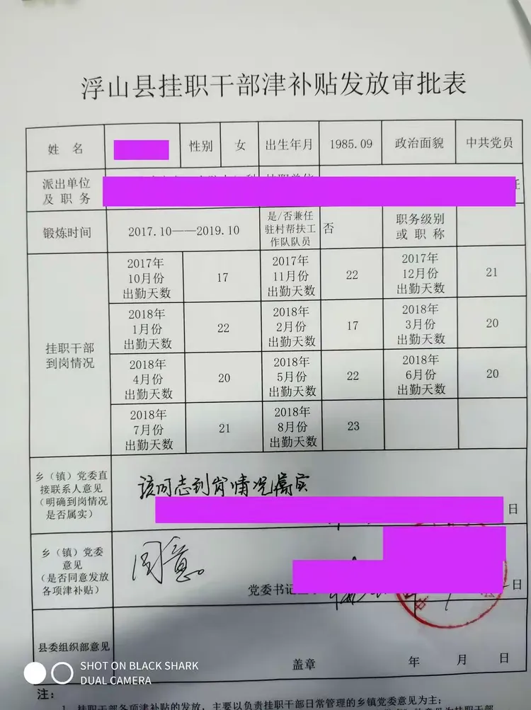 4、向部分市派挂职干部派出单位反馈了挂职干部津补贴发放台账。