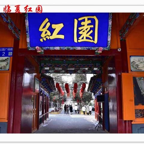 雪后临夏红园