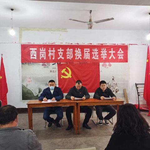 不忘初心，砥砺前行——涉城镇西岗村支部委员换届选举工作圆满完成