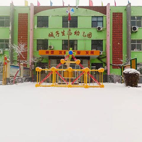 廉州镇城子幼儿园自然教育课程--“遇见童心 共享雪趣”