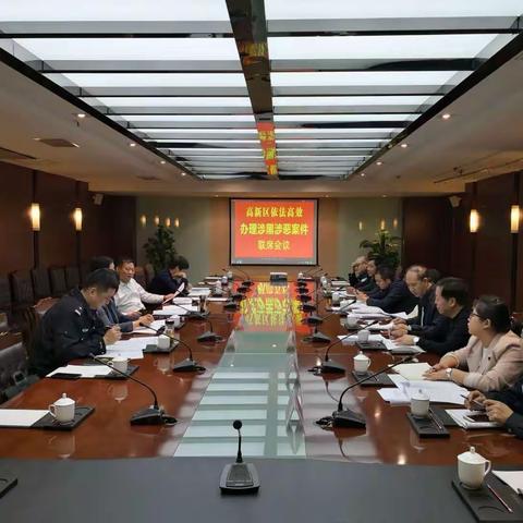 高新区召开依法高效办理涉黑涉恶案件联席会议
