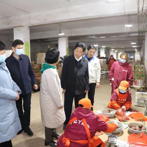 县委常委、县委办公室主任，县红薯产业链链长赵勋强到企业调研红薯产业发展情况