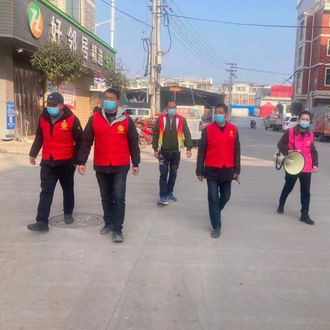 【共同战“疫”】高岭村开展“戴口罩 强防疫”文明宣传劝导活动