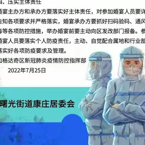 曙光街道康庄社区一周政务简报