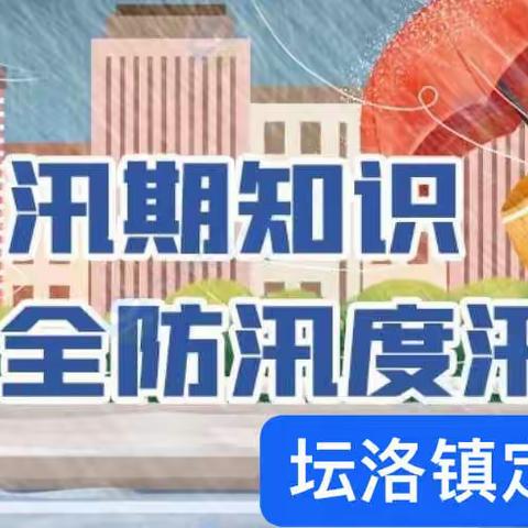 【学习防汛知识 安全防汛度汛】——坛洛镇定顿小学防汛系列工作