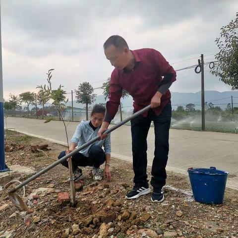 梅州围村“保护环境，植树造林”爱心植树活动