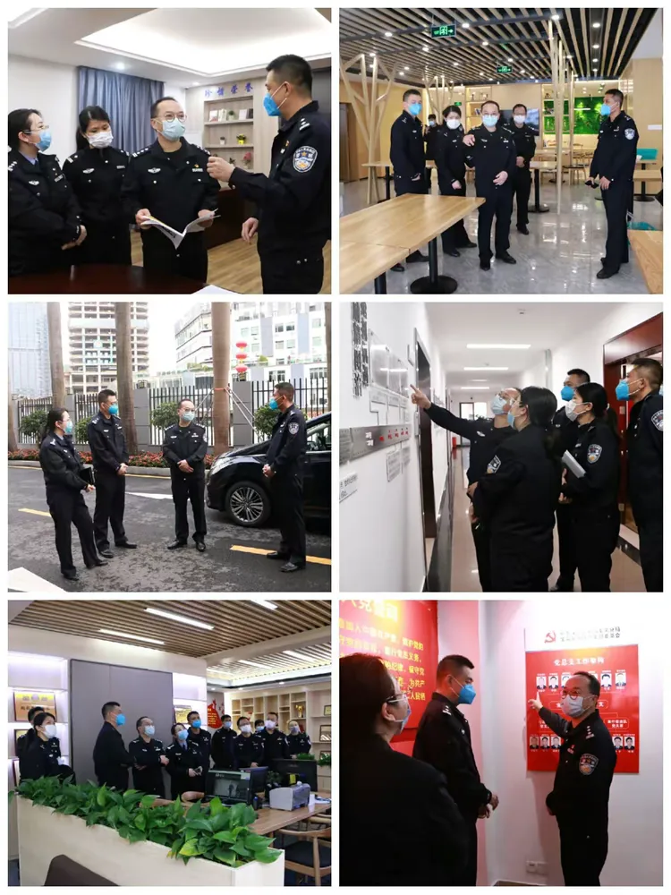 2月15日下午,市局治安巡警支队政委徐伟到宝岗所辖区指导新冠肺炎疫情