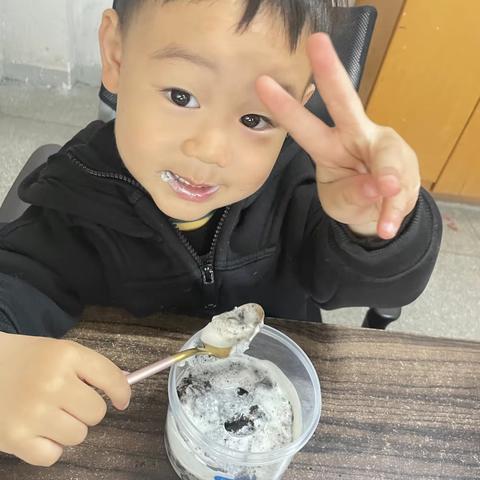 居家小课堂，K1A班《木糠杯》的快乐