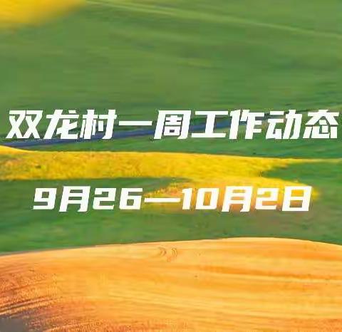 高桥镇双龙村村民委员会工作动态的美篇