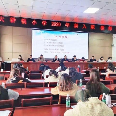 执教新起点，逐梦新征程—记大桥镇小学2020年新教师培训活动