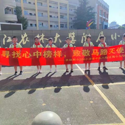 寻找心中榜样，致敬马路天使——农林附小206小诗童中队 八仙过海小分队暑期实践活动