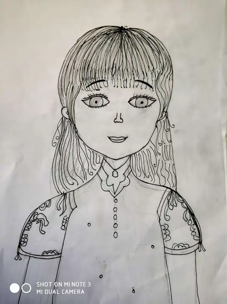 孩子们眼中的我，笔下的我，感觉美美哒～～萌萌哒～～