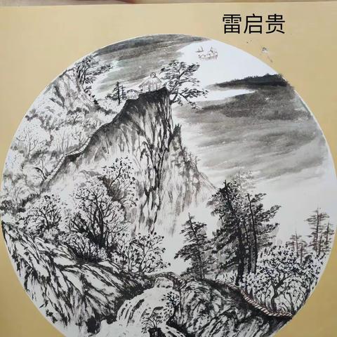 彩墨山水画1班学员作品欣赏