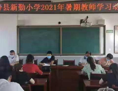 新勤小学2021年暑期教师学习会