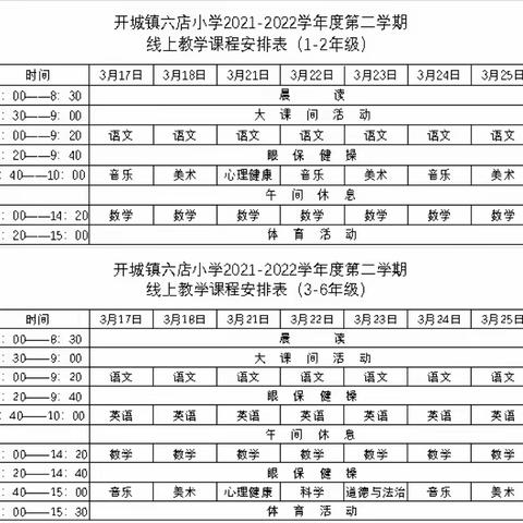 众志成城抗击疫情，线上教学你我同行——开城镇六店小学线上教学纪实