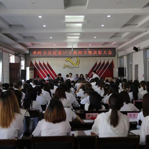 枣岭乡召开庆祝第37个教师节暨表彰大会