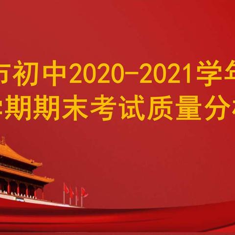 质量分析找差距  交流分享促提升—— 2020～2021学年度上学期初中寒假考试质量分析会