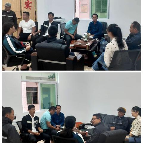 牛堆村驻村领导防风工作再部署。