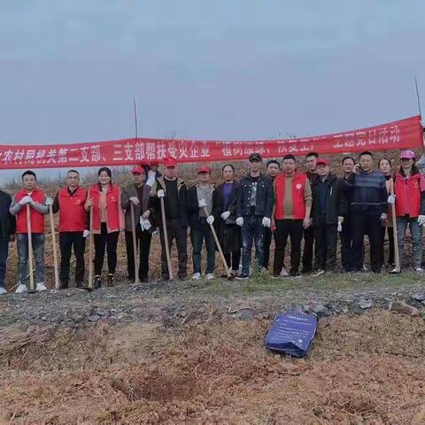 娄星区农业农村局开展帮扶受灾企业“植树添绿 恢复生产”主题党日活动