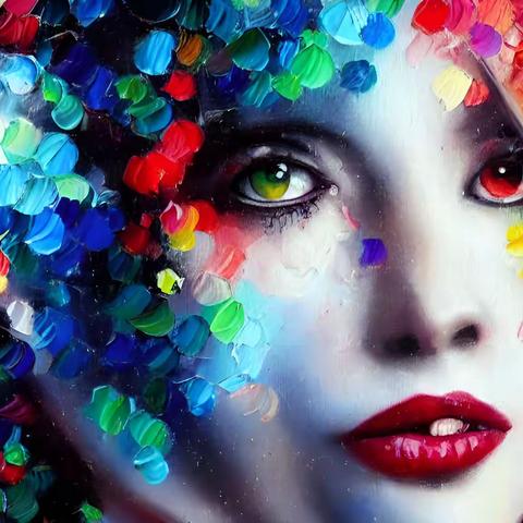 AI绘画最近成了一种最流行、最新的创作方法。输入适当的文字，输出你想要的华丽多彩的画面