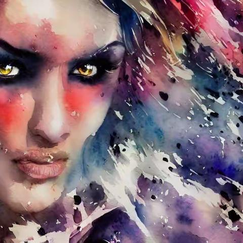 AI绘画最近成了一种最流行、最新的创作方法。输入适当的文字，输出你想要的华丽多彩的画面