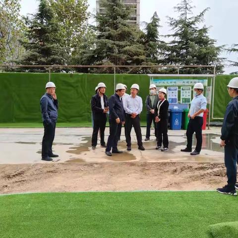 【沣东控股 中央商务区公司】沣东控股公司领导带队对UPARK项目进行安全生产检查