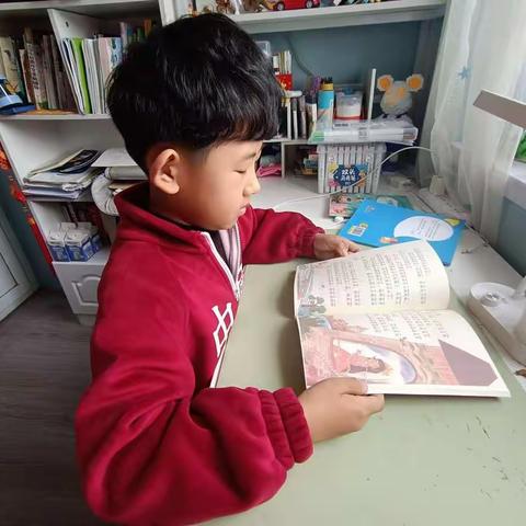 童年有书，未来有梦。凤矿小学 204班 裴昱硕