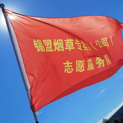 锡林郭勒盟局（公司）志愿服务队被锡盟直属机关党工委授旗