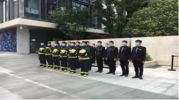 郑东新区保安公司驻建业天筑项目6月5日消防演习