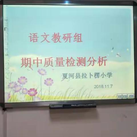 拉卜楞小学语文质量检测分析研讨会