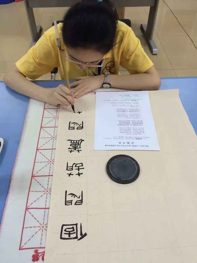陶行知杯·第三届全国中小学生书法大赛决赛现场！