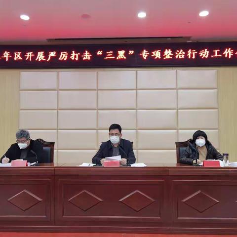 区领导李洪魁召开永年区开展严厉打击“三黑”专项整治行动工作会议