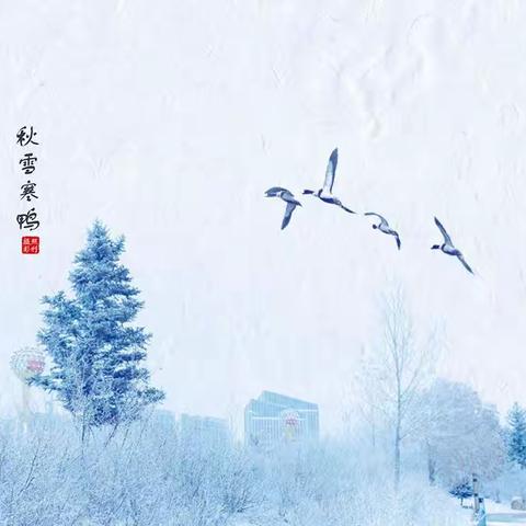 秋雪寒鸭