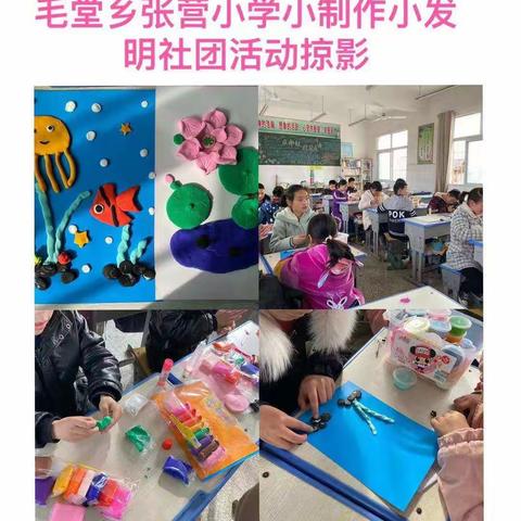 社社有亮点 团团有精彩一一毛堂乡张营小学周六社团活动纪实