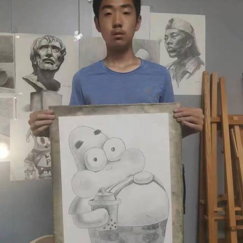 周六下午4：00—6：00素描学生作品
