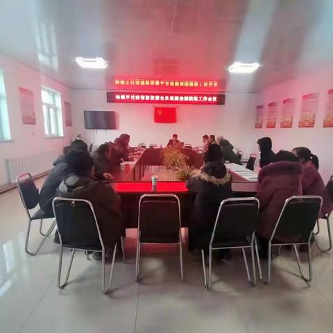 蛤蟆甲村召开疫情防控暨全员核酸检测演练工作会议