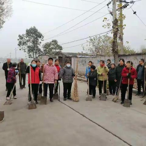西同古村打响农村清洁行动冬季战役