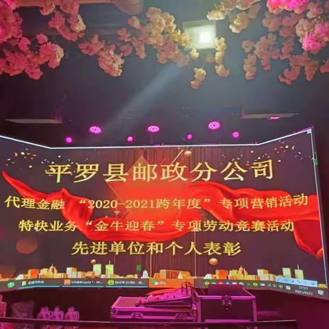 平罗分公司一季度表彰大会