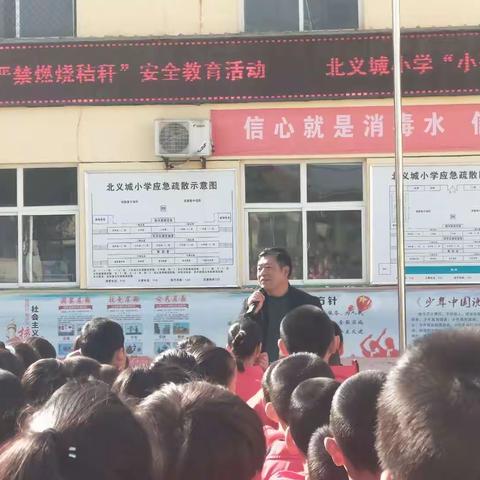 小手牵大手 禁烧秸秆