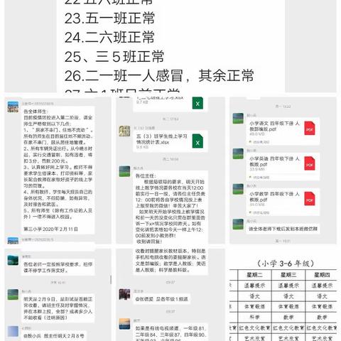 停课不停学，我们在行动——湖口县第三小学四年级数学组