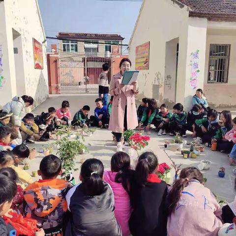 “春风十里，绿植校园”淮北市杜集区梧南学校植树节活动