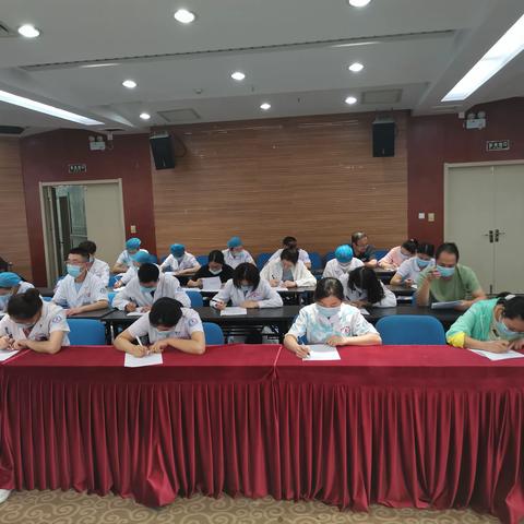 我院开展“知行合一，科学感控”闭卷测试