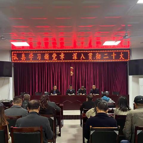 认真学习新党章 深入贯彻二十大——张家塬镇掀起学习党的二十大精神热潮