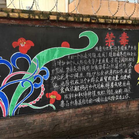 临夏中学高三年级“珍惜生命、拒绝毒品”禁毒教育主题黑板报